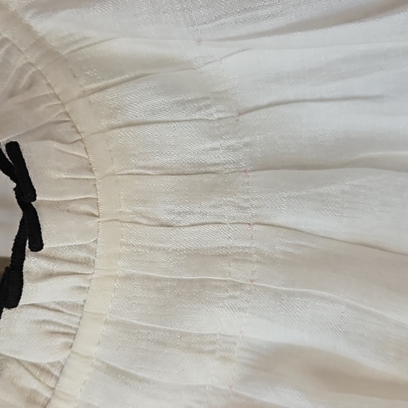 English Factory White Ruffle Swing Dress Large - Picture 8 of 9